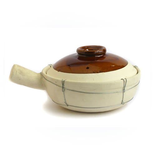 One Handle Earthen Pot - 16cm Diameter, 750g Capacity, Uncoated Terracotta, Suitable for Stovetop, No Lid