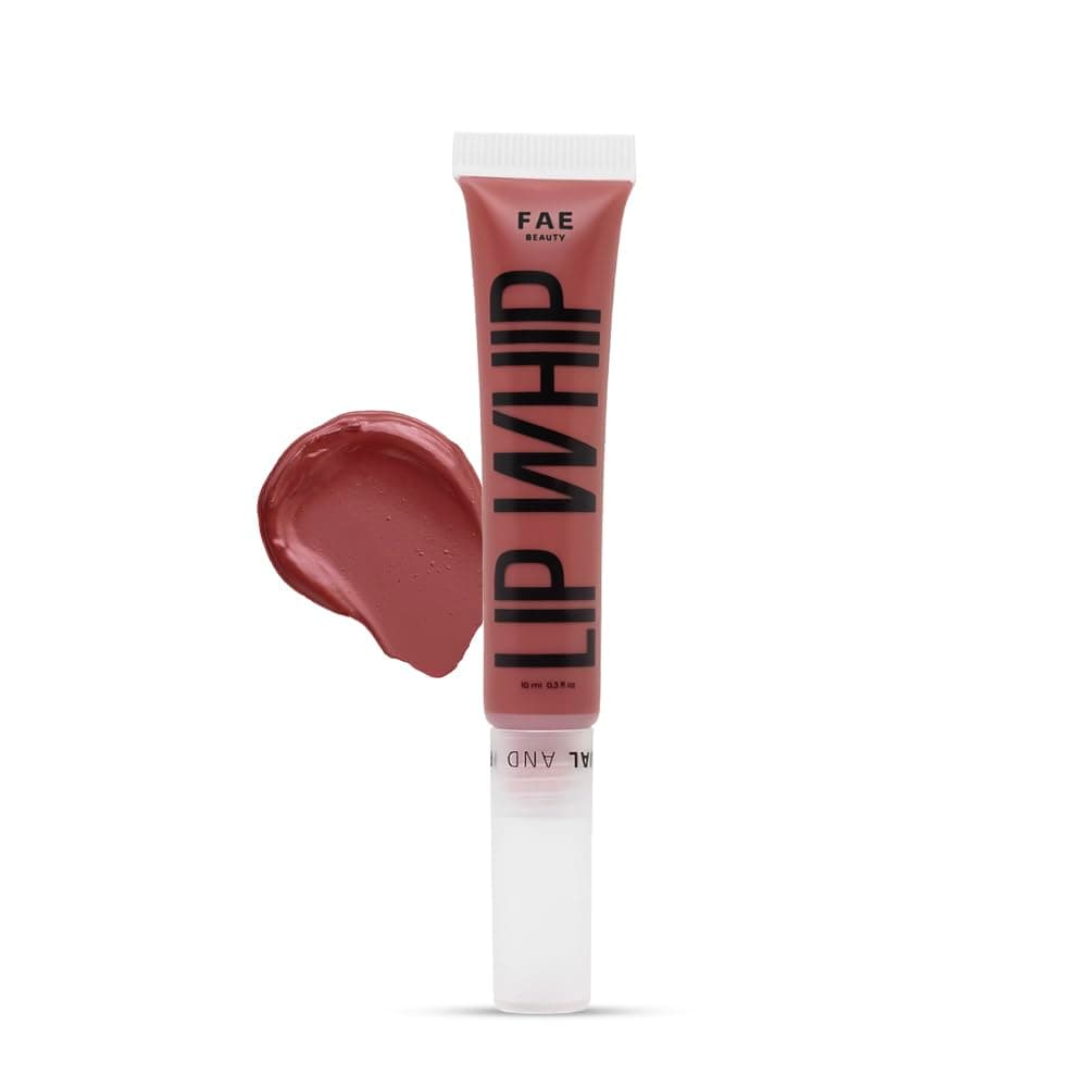Fae Beauty Lip Whip 12Hr Comfortable Matte Liquid Lipstick (10ml) | Waterproof | Long Wear | Non Drying | Soft Mousse Smudgeproof Formula | Vegan | With Moisture Lock Technology | Enriched with Vitamin E and Cherry Coffee - Screw