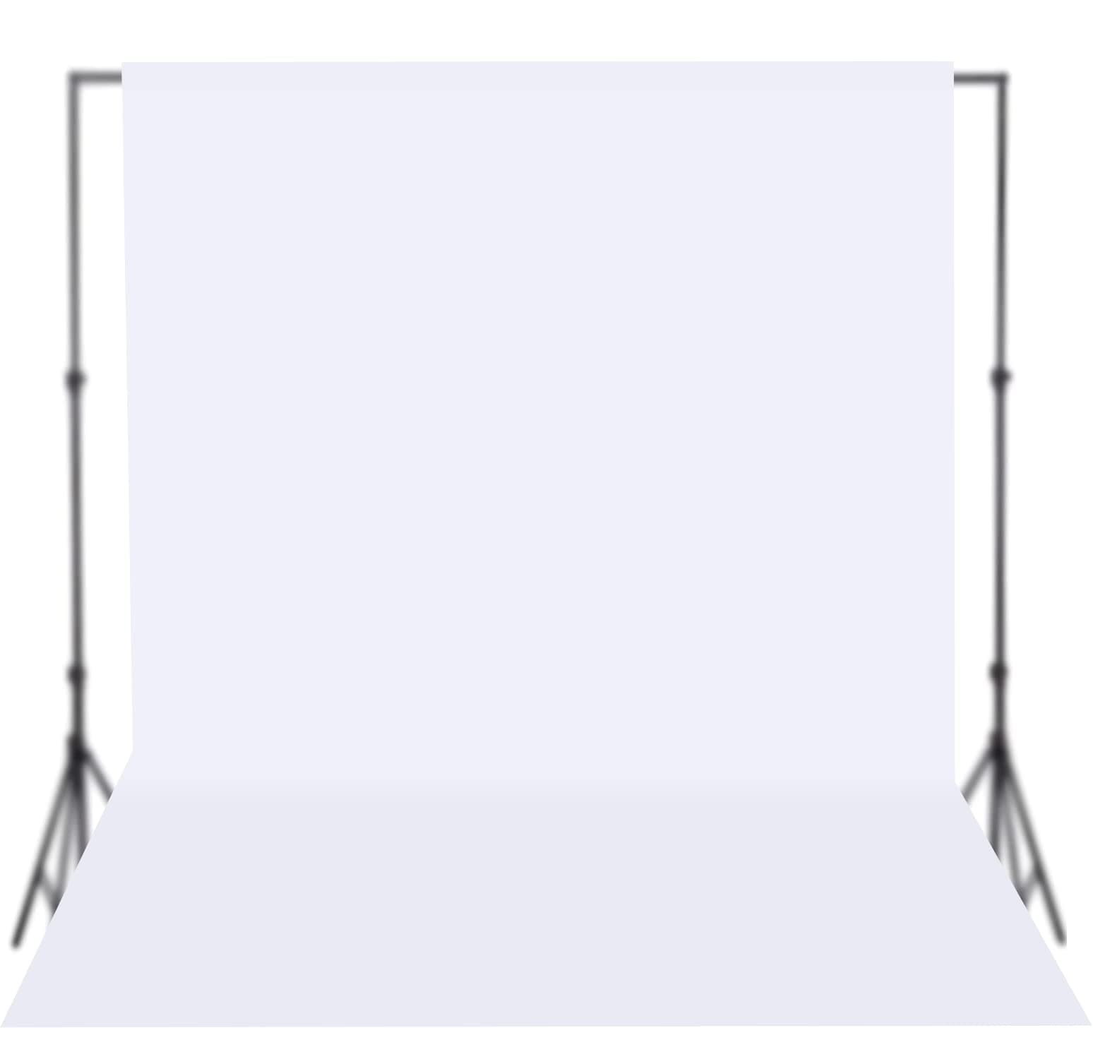 8FTX10FT White Backdrop Background Rod Pocket for Photography Backdrop,Photoshoot Background,Video Production, Home Decoration,Weddings, Newborns, Product Photography, Screen Video, Curtain