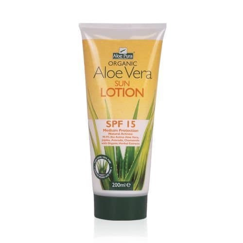 Aloe PuraAloe Vera Sun Lotion Spf 15 200ml (Pack of 3)