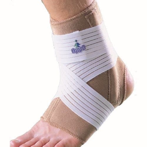 OPPO 1008 ANKLE STABILISER with DOUBLE STAYS Strap Brace Sprain Relief Support (Small)
