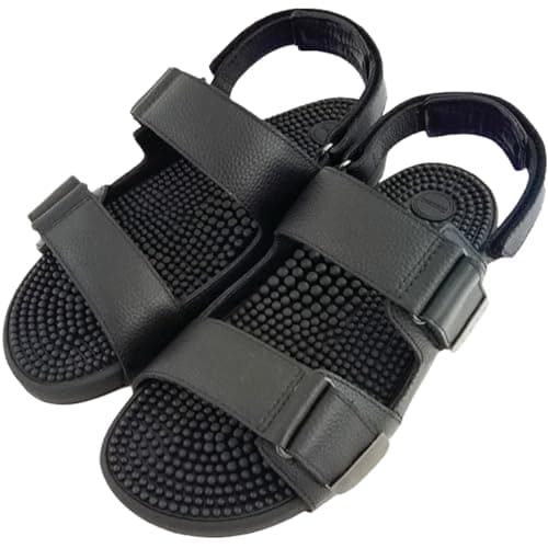 Kenkoh traditional Japanese therapeutic sandals with massaging footbed - stimulate feet pressure points for natural wellness - for men & women