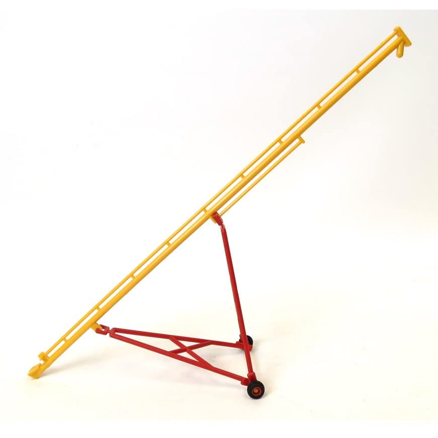 1/64 Red and Yellow Standi Toys Plastic Grain Auger (80 Feet to Scale) ST125