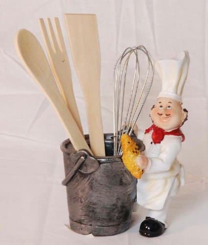 Bistro chef Utensil holder w/ kitchen tools by Yuma