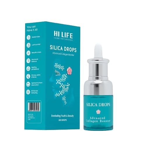 Hi Life Silica 600 Drops – Advanced Collagen Booster for Men & Women | Supports Glowing Skin, Lustrous Hair, Strong Nails, Immune System & Joints | Maximum Absorption & Anti-Ageing Support