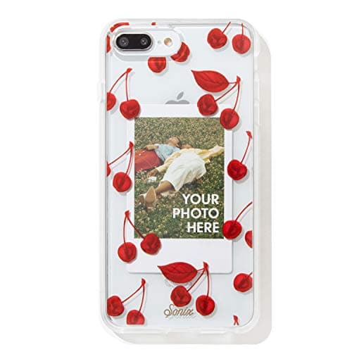 Sonix Cherry Photo Frame Cell Phone Case [Military Drop Test Certified] Protective Clear Polaroid Picture Case Series for Apple iPhone 6 Plus, iPhone 7 Plus, iPhone 8 Plus
