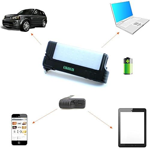 Entalent Safety Hammer Emergency light Power Digital Display 12V 16V 19V 3A Jump Starter Car AUTO Emergency Back Up Power Bank 10000mAh Battery Charger for Laptop Mobile Phone