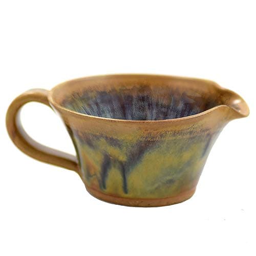 Modern Artisans Tuscan Farmhouse Collection: Stoneware Pottery Mixing Bowl with Handle (Mini Size 12 oz)