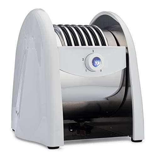 NUNI - World's First Tortilla Toaster (White). 6 Hot Tortillas in Less Than One Minute. Easier Than Warming Tortillas On The Stove. Better Than Warming Tortillas In The Microwave. Made For 6-Inch Corn, Flour, & Wheat Tortillas.