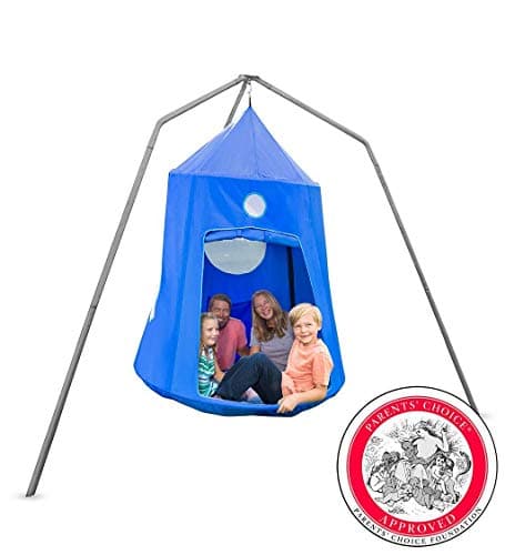 HearthSong Nylon Family HugglePod Hangout and Family HugglePod Hangout Stand Special in Blue