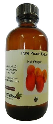 Natural Peach Flavoring, Sugar Free Peach Flavor Extract, PG Free, Gluten Free, Kosher, Vegan - 4 ounces