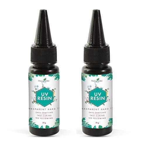 UV Resin - Crystal Clear Hard Type - Ultraviolet Curing Resin for DIY Jewelry Crafting Casting & Coating Resin Mold (50 Grams)