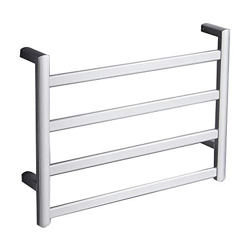 HUAERTE Heated Drying Warm Towel Rack 220V Outlet Electric Sliver