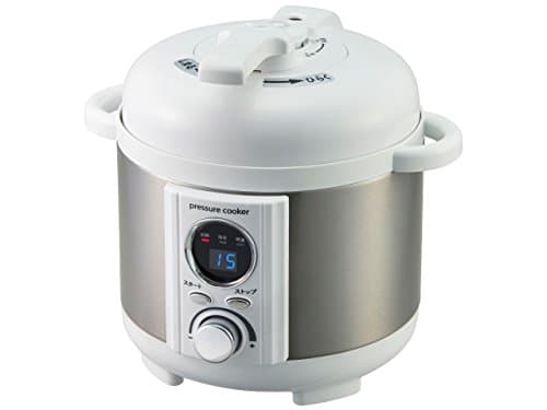 ALFAX COIZUMI Mini Electric Pressure Cooker LPC-T12/W (White, 1L, Stainless Steel)