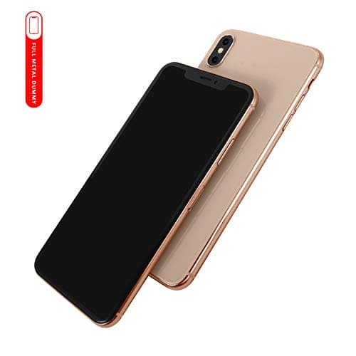[Full Metal] Dummy Phone Display Model Compatible with Apple iPhone Xs MAX 6.5 inch Non-Working Upgraded Metal Frame (Gold Home Screen)