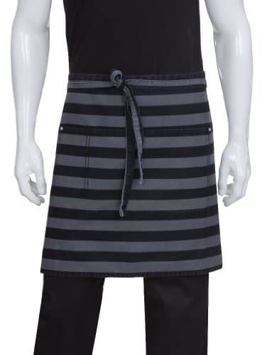 Chef Works AW045-BLK-0 Cheasapeake Half Bistro Apron, Black by CHEGC