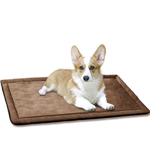 SHU UFANRO Dog Cushion Cover Dog Bed for Crate Dog Kennel Mat Pet Bed Mattress Washable Pad for Pet Cat