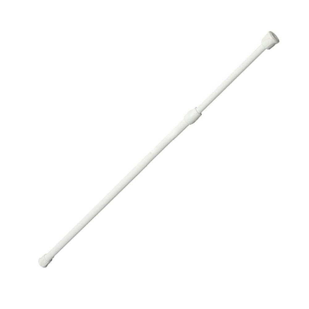 Aland Telescopic Tension Extendable Curtain Window Shower Hanger Closet Hanging Rod Corner Cleaning Retractable Cleaning Tool White 40-75cm