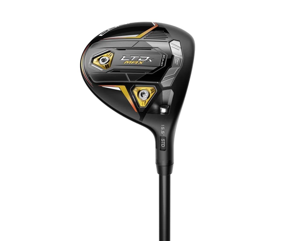 Cobra Golf 2022 LTDX Max Fairway Matte Black-Gold Fusion (Men's, Right Hand, UST Helium Nanocore, Senior Flex, 3w-15.5)