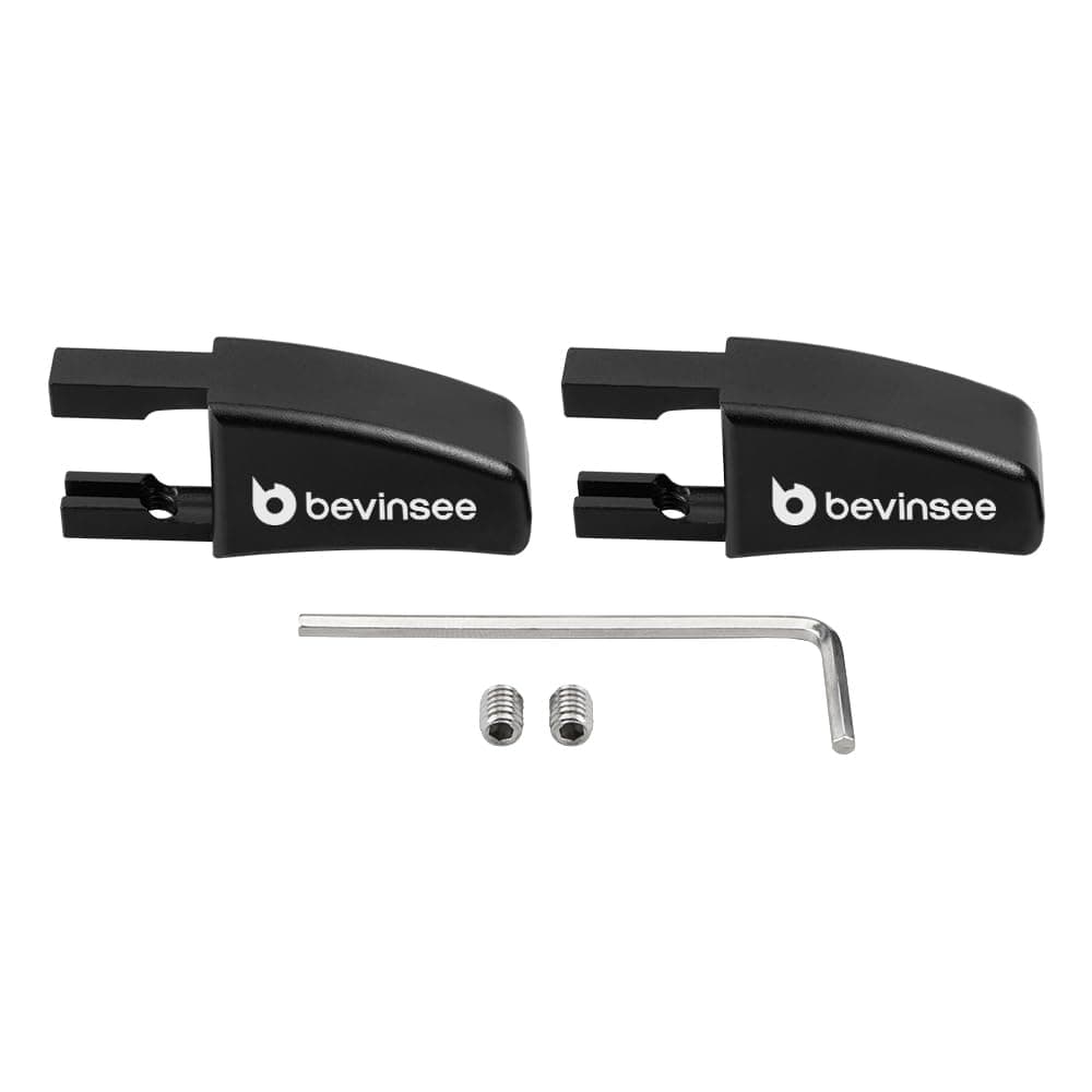 Bevinsee 2pcs Seat Release Lever Knob Compatible with Ford Mustang 2005-2014 Black