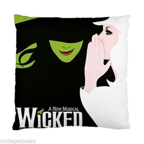 Custom Wicked the New Musical Pillow Case Cover Protector 18"x18" Two Sides Pillow Case Cushion Case Cover