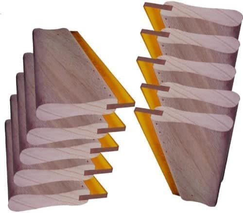 10 pcs Silk Screen Printing Squeegee 18" (46cm) Scratch Board Wooden Ink Scraper