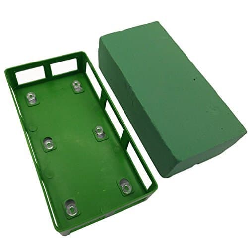 Evniset Wedding Decoration Wedding car Rectangular Six Claws Sucker with Floral Foam Bricks - Green - 1 Set