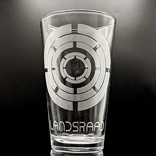 LANDSRAAD Engraved Pint Glass | Inspired by Arrakis & Muad'ib | Great Fantasy Decor & Gift Idea!
