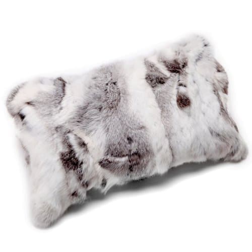 Patchwork Rabbit Fur Cushions Fur Pillows