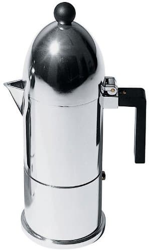 La Cupola Espresso Maker by Aldo Rossi Size: 1 Cup, Handle Color: Black, Finish: Black