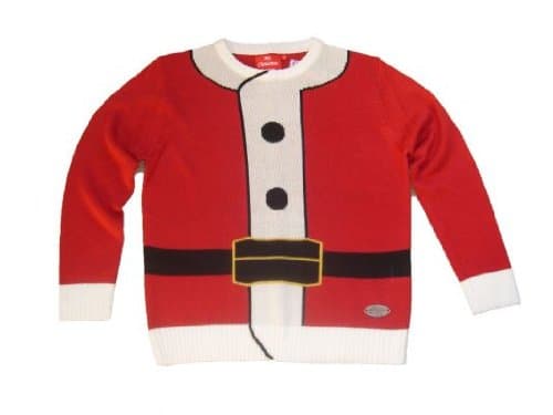 Ugly Christmas Sweater Santa Outfit Red