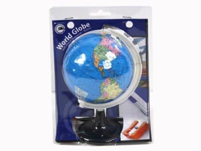 Pencil Sharpener with 3" Detailed Globe on Stand