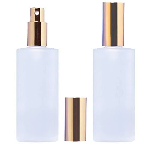 Grand Parfums 4 Ounce Frosted Glass (120 ml) Empty Glass Perfume or Cologne Bottle with Fine Mist Sprayer Refillable