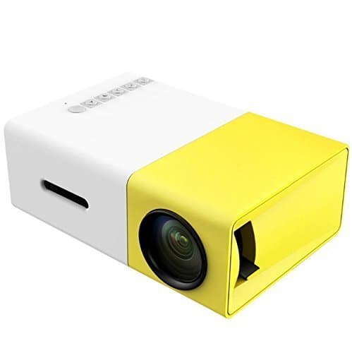 Mini Video Projector - XINKSD YG300 Portable Full Color LED LCD Video Projector for Children Present, Video TV Movie, Party Game, Outdoor Entertainment with HDMI USB AV Interfaces and Remote Control
