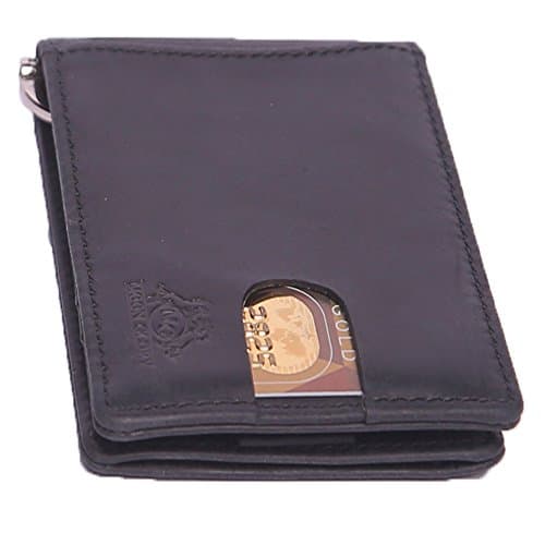 Wallets for Men & Women - Money Clip Wallet - Rfid Blocking Slim Black Leather Wallet