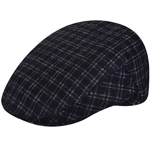 Country Gentleman Wool Blend British Ivy Cap Black/Ivory, Large