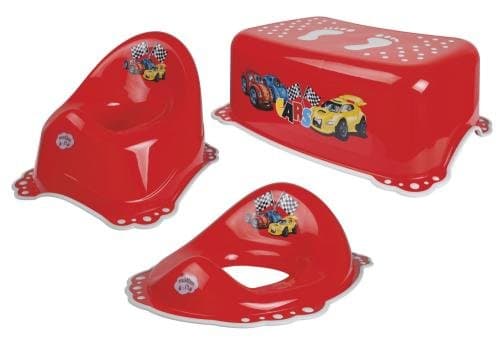 Maltex Baby Toilet Training Seat, Stool and Potty Set, Red