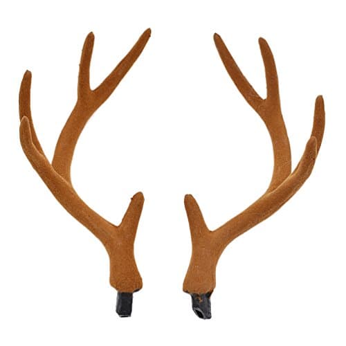 Hongma 1x Pair Artificial Deer Antlers Deer Horn Headwear Plastic Black Silver Braun White Christmas Decor Cosplay