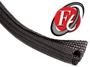 3/4 F6 Split Sleeving 25 feet Black