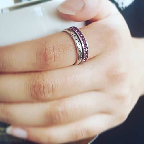 1 A Personalized Wedding Date Ring Birth date Name Ring Stackable Ring Staking Ring Bridesmaid Ring Kid Rings Mommy Ring Family Birthstone Ring