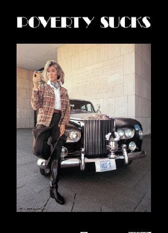 Poverty Sucks- Female Car Poster (20" X 28")