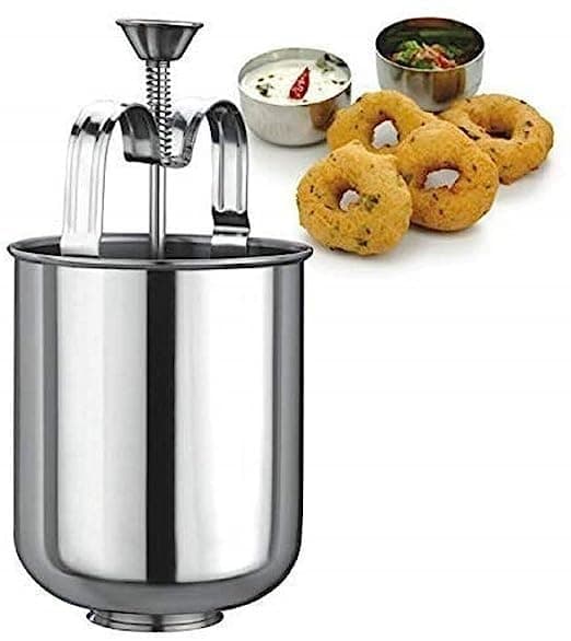 BigPlayer Stainless Steel Medu Vada Maker with Stand || mendu WADA Machine || mendu WADA Maker || Makes Perfectly Shaped & Crispy Medu Vada, Dahi Vada