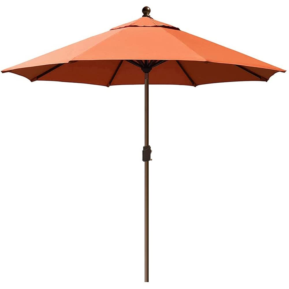 EliteShadeEliteShade USA 10-Year-Non-Fading 9Ft Market Umbrella Patio Umbrella Outdoor Table Umbrella with Ventilation, Rust