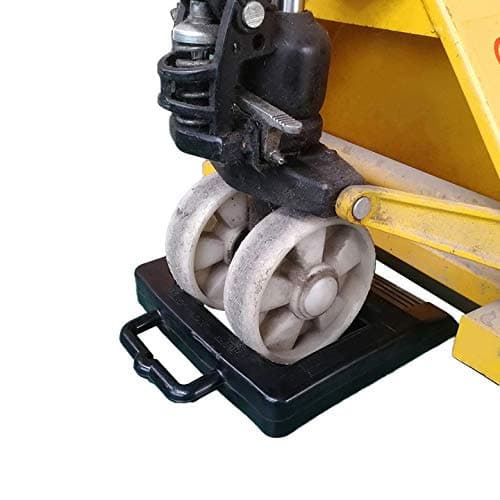 ROBLOCK Pallet Jack Rubber Chock Heavy Duty Pallet Truck Chock Jack Stopper 14.2" Length x 11.2" Width x 2" Height (1 Pack Black)