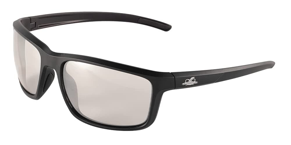 Bullhead Safety Eyewear BH2766AF Pompano, Matte Black Frame/Temple, Indoor/Outdoor Anti-Fog Lens, Black TPR Nose Piece and Temple Ends