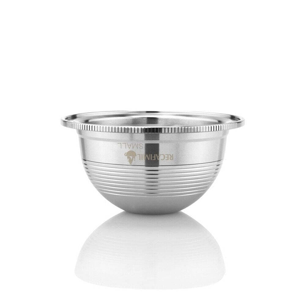 Stainless Steel Fillable Coffee Capsules Reusable Coffee Capsule Cup Filter Set,Pods Filter for Nespresso Vertuo (230ML)