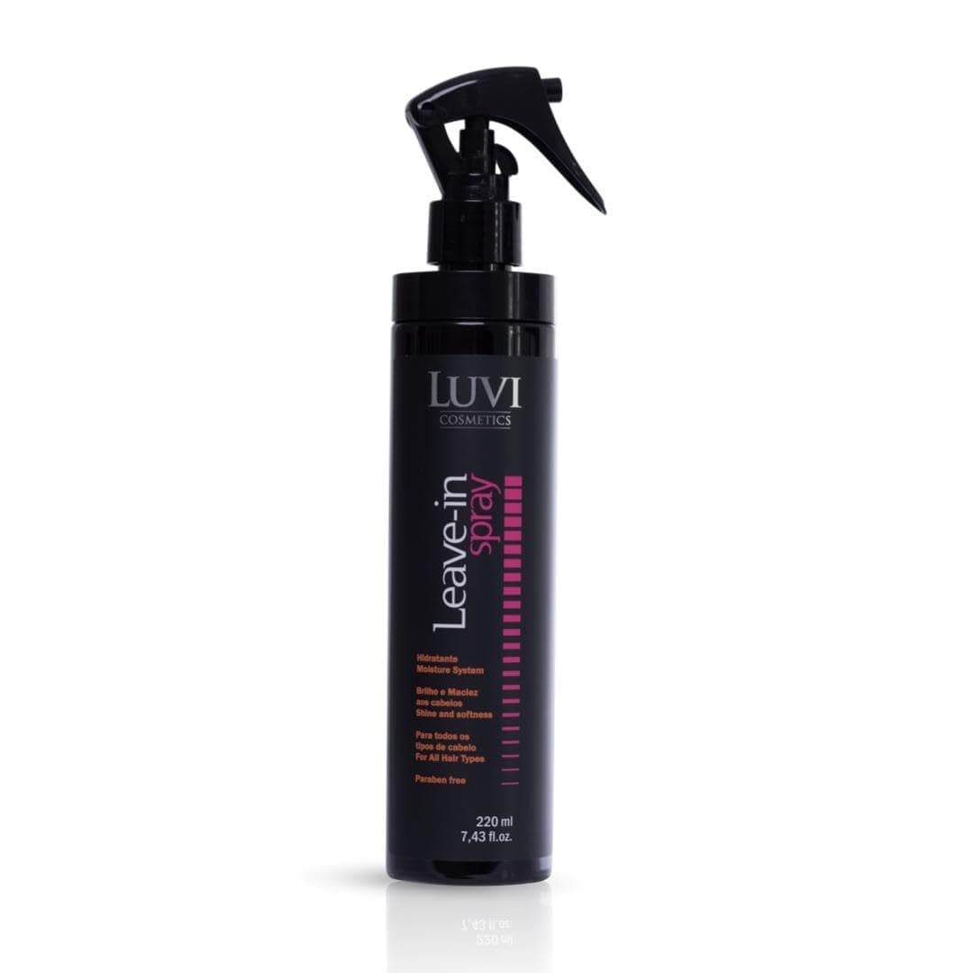 LUVI Leave In Spray Conditioner -Frizz & Damage Control -Multi-Benefit Hair Treatment -Nourishes -Detangles -Smoothes Hair Strands -Heat Protectant -All Hair Types (7.43 Fl Oz)