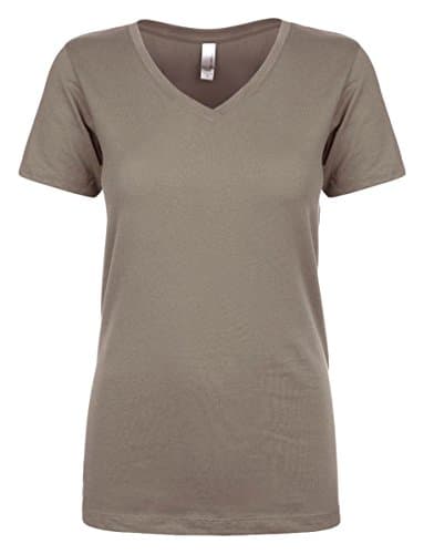Next Level Womens Ideal V-Neck Tee (N1540) Warm Gray s
