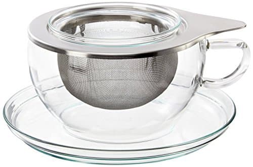 Trendglas Jena Tea Time Tea Cup with Stainless Steel Filter (0.3 Litre) by Trendglas Jena