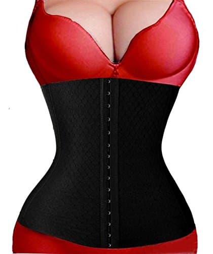 Waist Trainer Corset for Weight Loss Tummy Control Body Shaper Fat Burner Girdle Black
